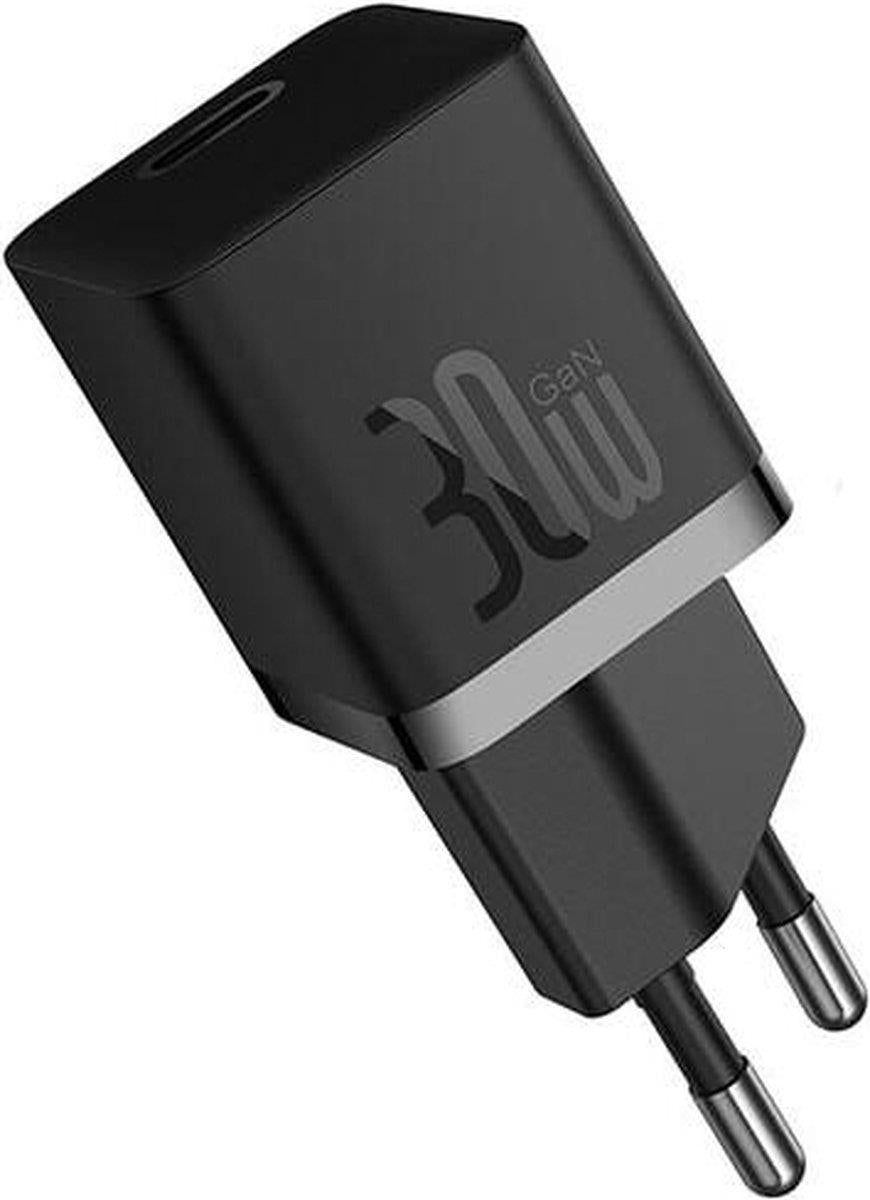 Nabíječka do sítě Baseus GaN5 30W s kabelem černá