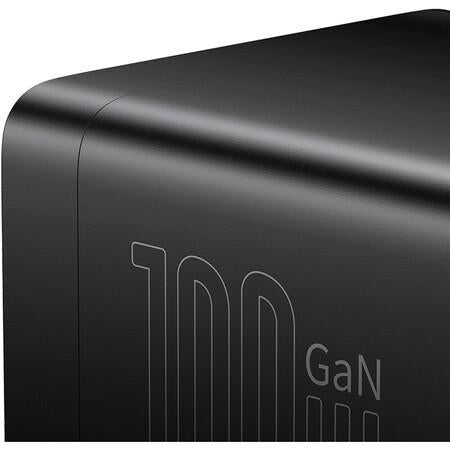Nabíjecí stanice Baseus GaN3 Pro 100W 1xzásuvka, 2xUSB-C, 2xUSB černá