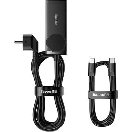 Nabíjecí stanice Baseus GaN3 Pro 100W 1xzásuvka, 2xUSB-C, 2xUSB černá