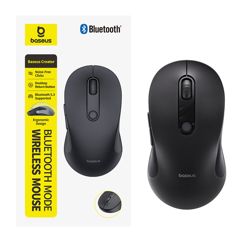Ergonomická Bezdrátová Myš Baseus F02 - černá