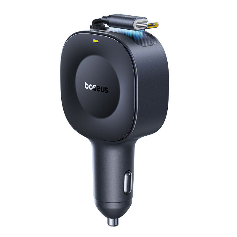 Zatahovací Nabíječka do auta Baseus PrimeTrip VR2 USB-C 1,5m 30W 1x USB-C