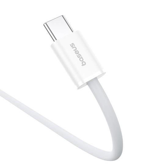 Kabel Baseus Silky USB-C/Lightning 1m 20W bílý