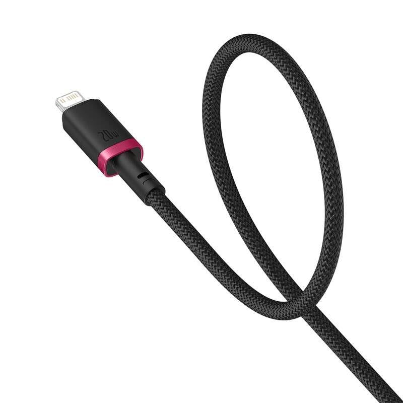 Kabel Baseus Dura USB-C/Lightning 20W černo červený