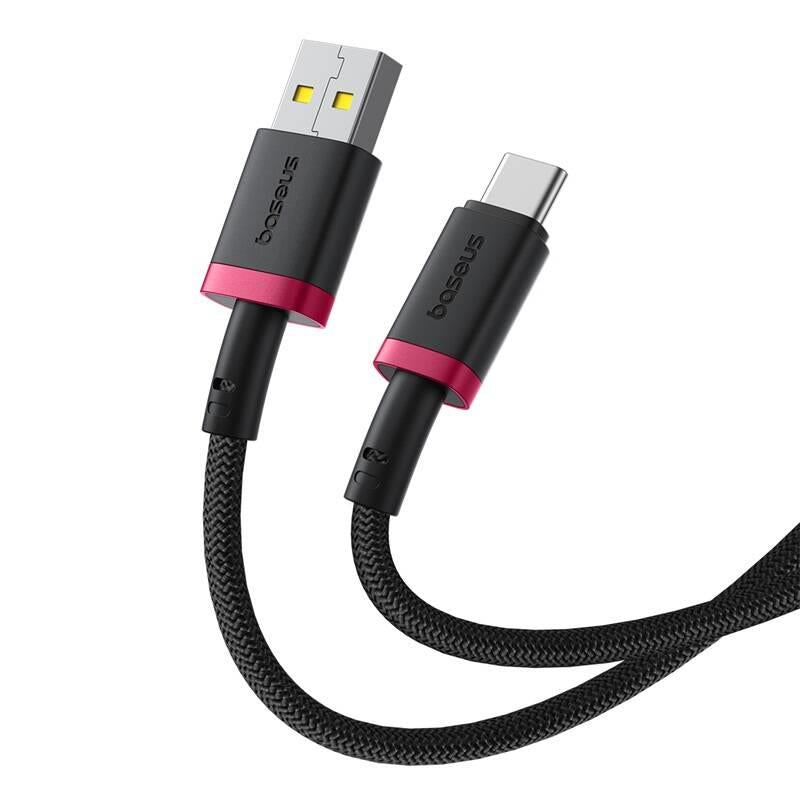 Kabel Baseus Dura USB/USB-C 60W červeno černý