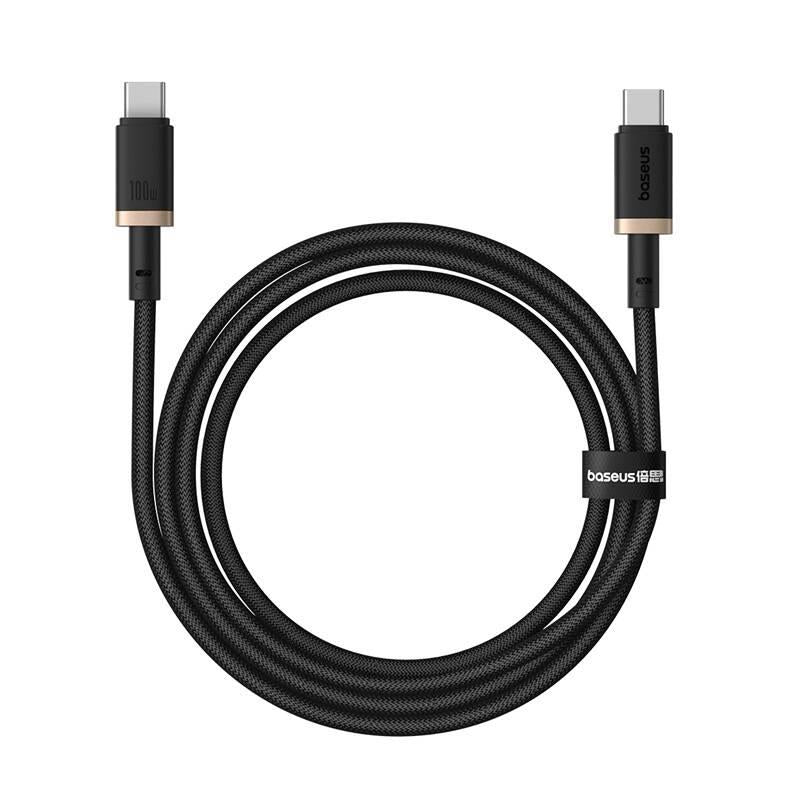 Kabel Baseus Dura USB-C/USB-C 100W černo zlatý