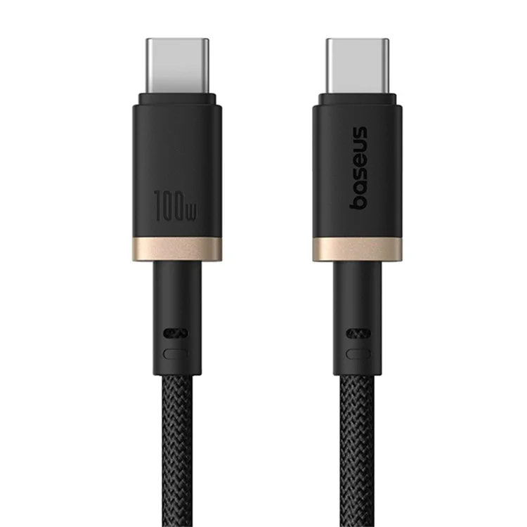 Kabel Baseus Dura USB-C/USB-C 2m 100W černo zlatý