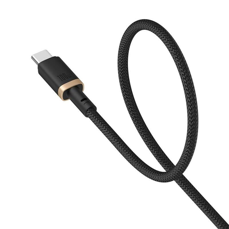 Kabel Baseus Dura USB-C/USB-C 2m 100W černo zlatý