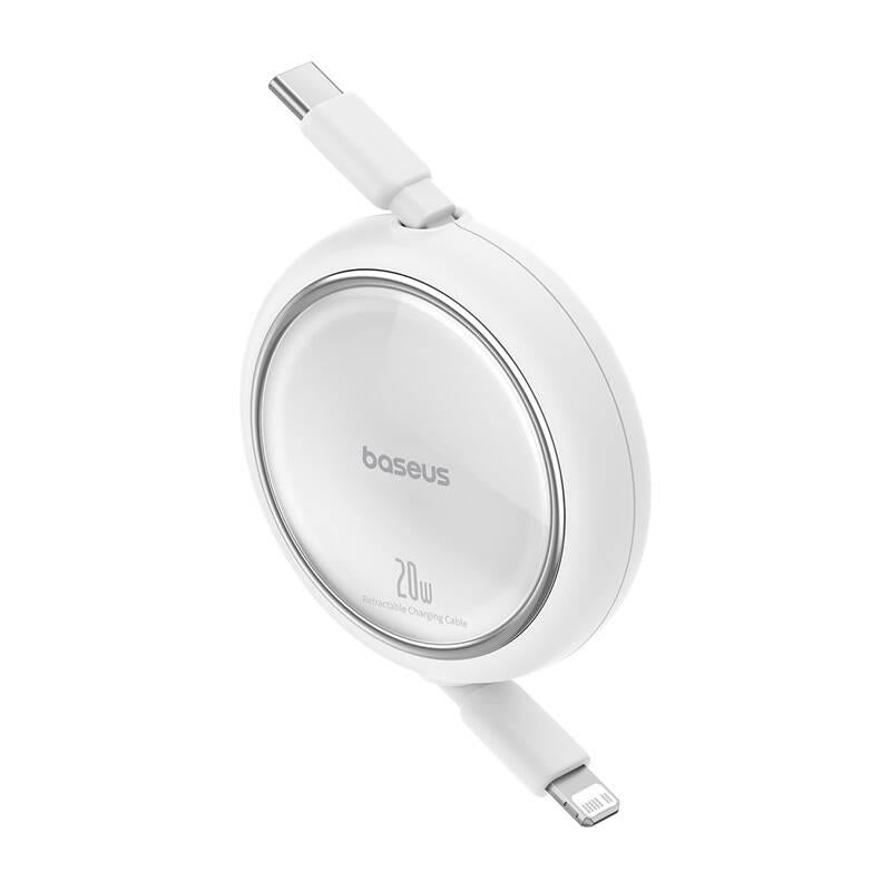 Navíjecí kabel Baseus Free2Pull USB-C/Lightning 20W bílý