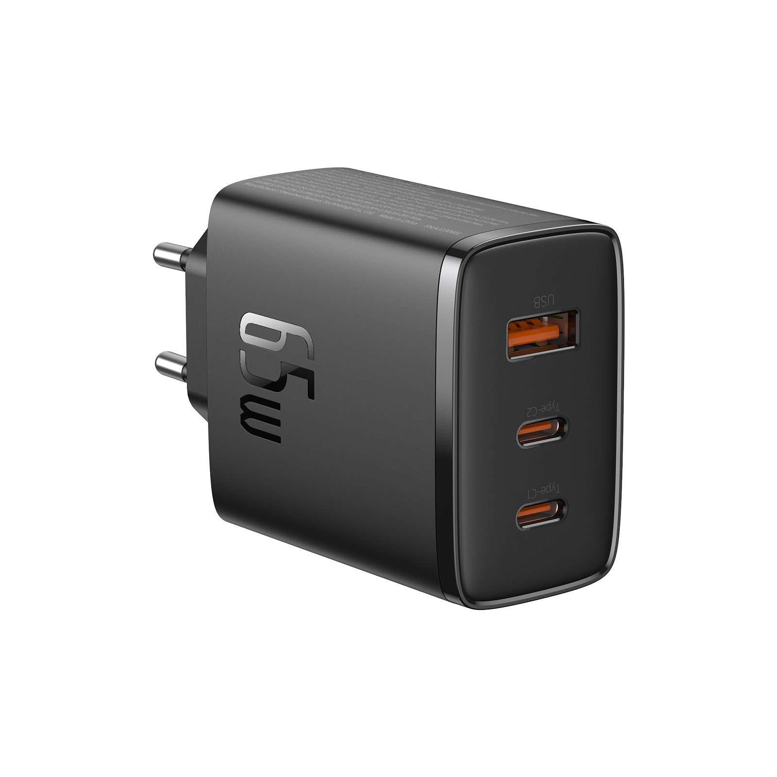 Nabíječka do sítě Baseus Cube Pro 65W, 2xUSB-C, 1xUSB černá