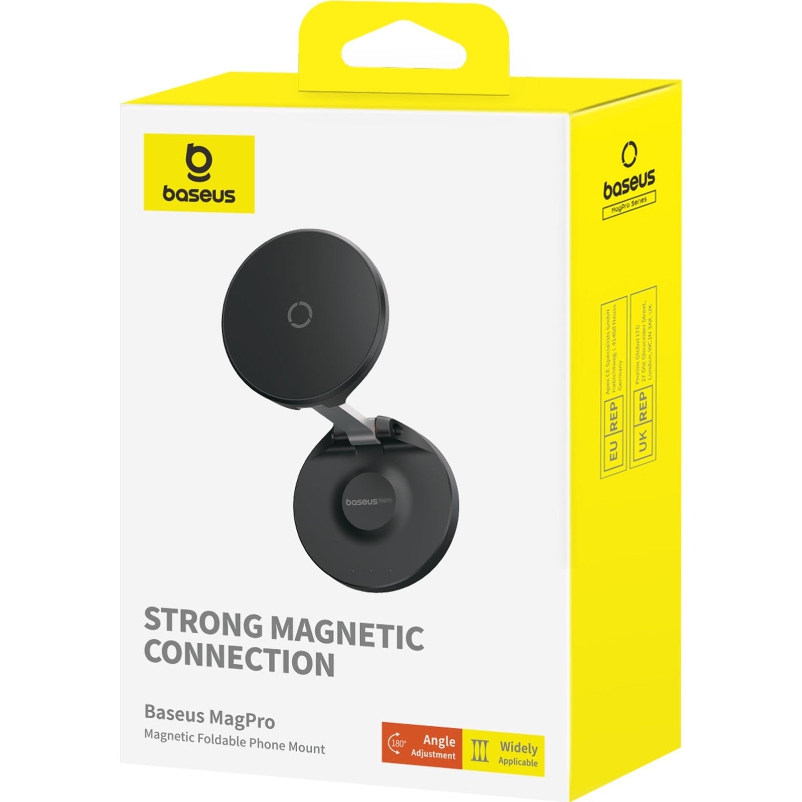 Magnetický držák na telefon Baseus MagPro skládací černý