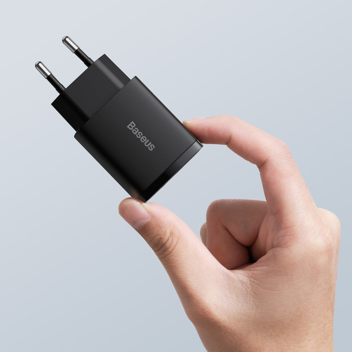Nabíječka do sítě Baseus Compact 20W, 1xUSB, 1xUSB-C černá