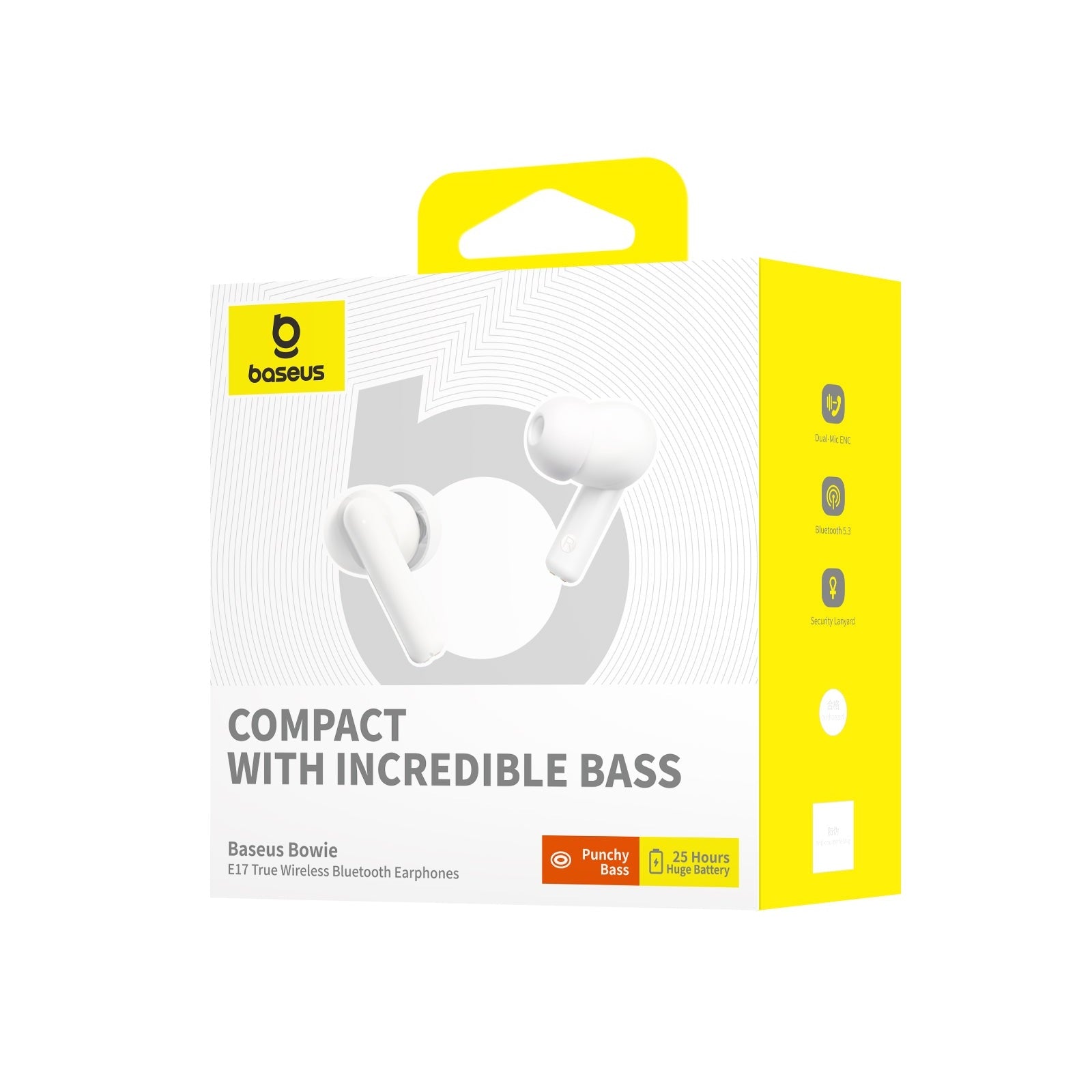 Bluetooth sluchátka Baseus Bowie E17 bílá