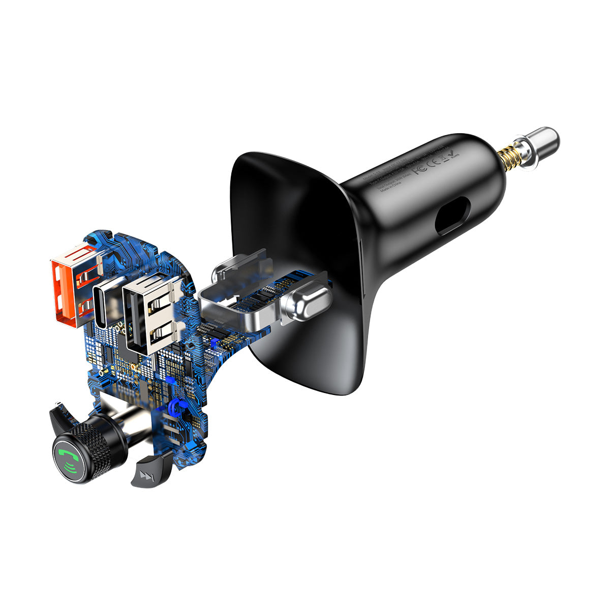 FM vysílač Baseus S13 ve tvaru T černý