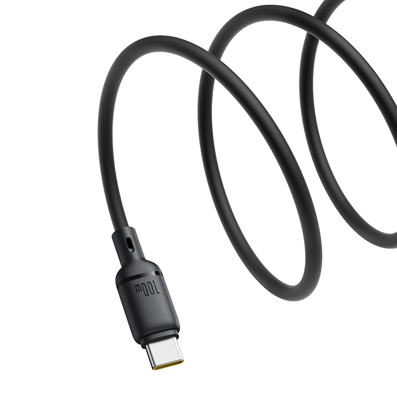 Kabel Baseus Silky USB/USB-C 1m 100W černý