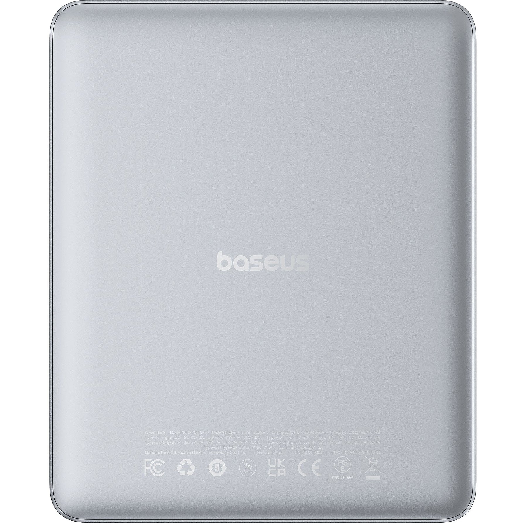 Powerbanka Baseus Blade2 12000mAh, 65W stříbrná