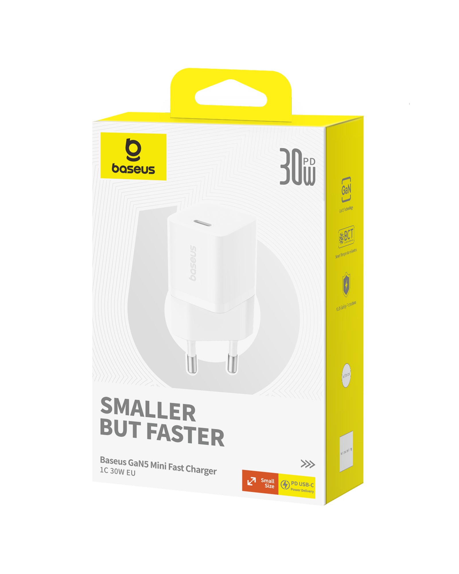 Nabíječka do sítě Baseus GaN5 Mini 30W, 1xUSB-C bílá