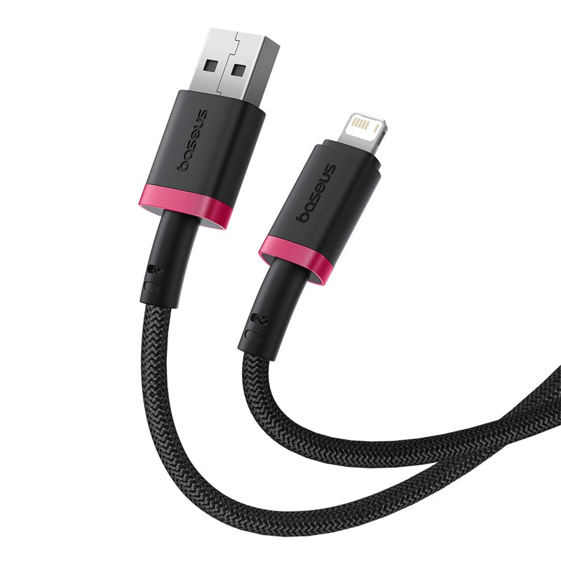 Kabel Baseus Dura USB/Lightning 2m 2,4A červeno černý