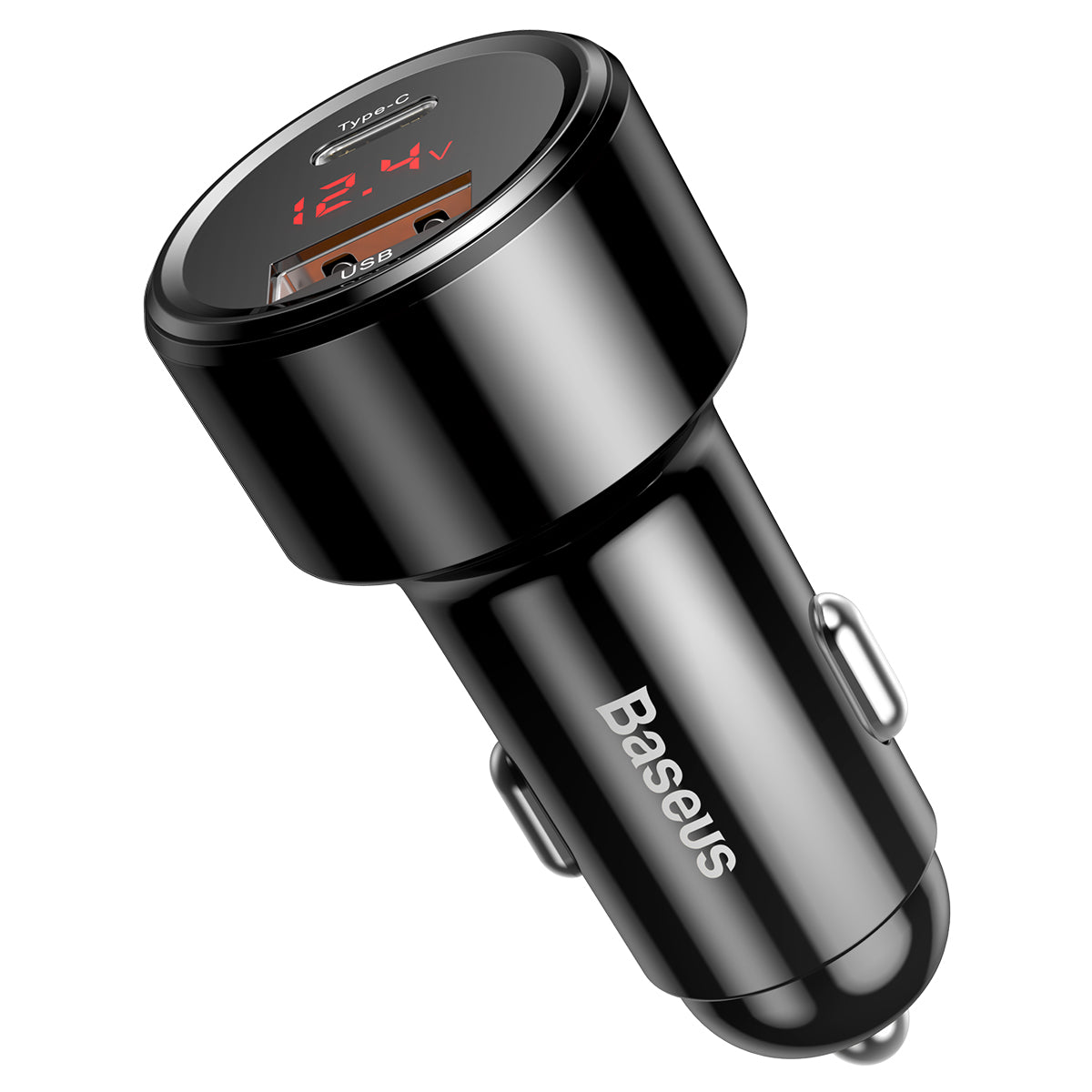 Nabíječka do auta Baseus Magic 45W 1x USB, 1xUSB-C černá