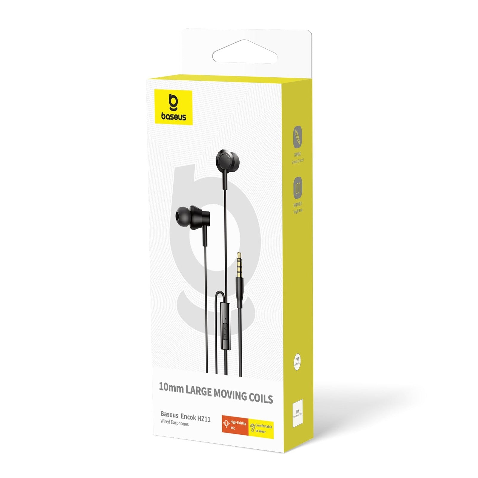 Sluchátka s mikrofonem Baseus Encok HZ11 3,5mm černá