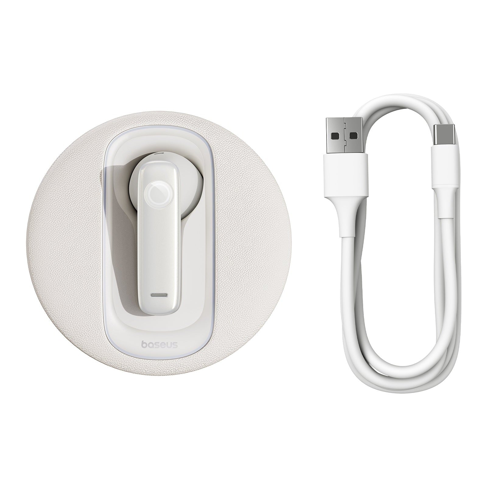 Bluetooth sluchátko se solárním nabíjením Baseus Bowie CM10 bílé