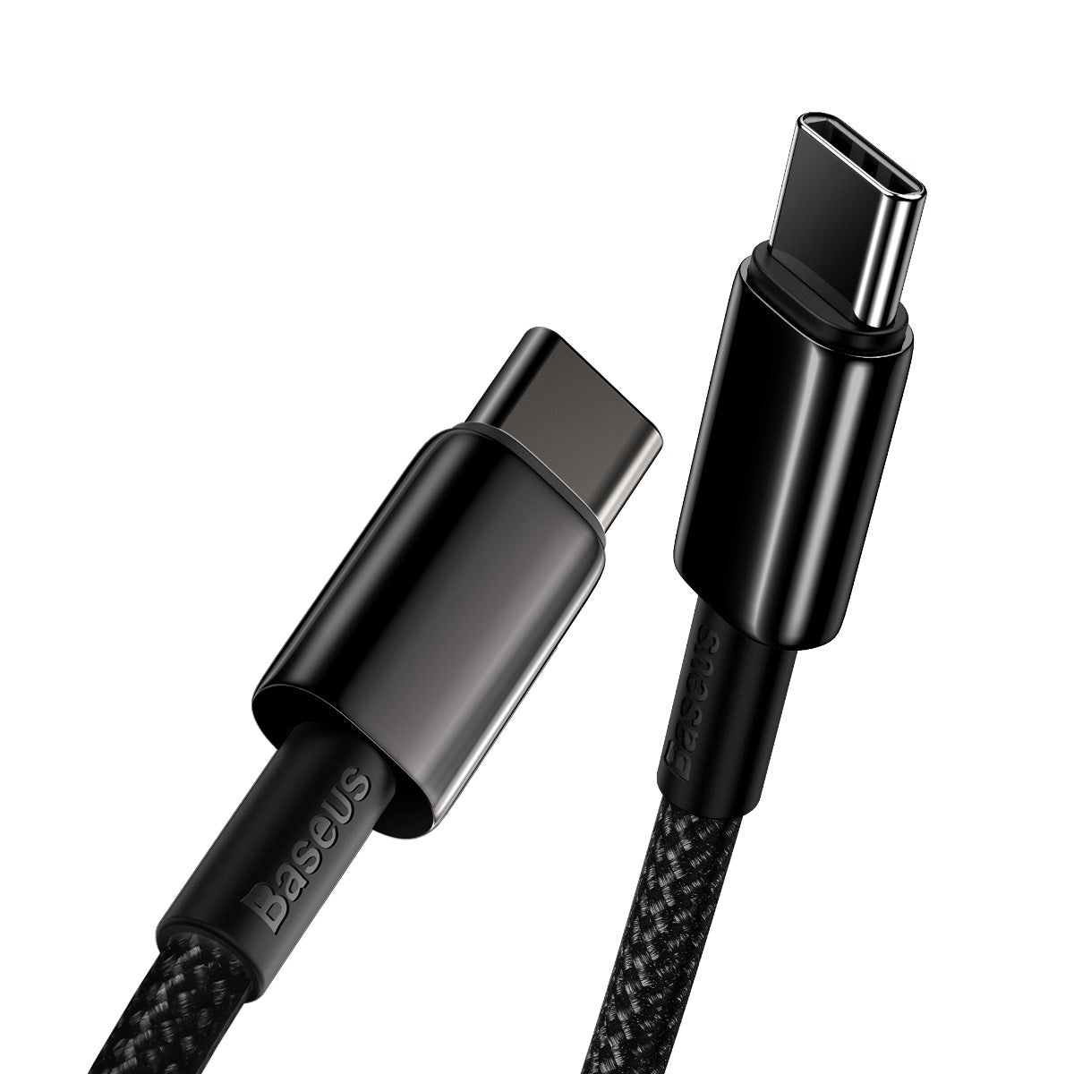 Kabel Baseus Tungsten Gold USB-C/USB-C 2m 100W černý