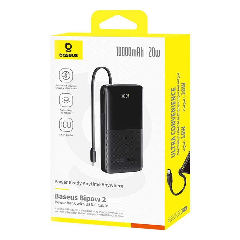 Powerbanka Baseus Bipow 2 10000mAh, 20W černá