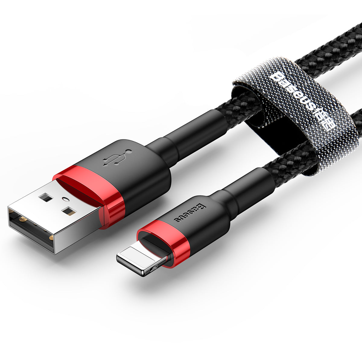Kabel Baseus Cafule USB/Lightning 2m 1,5A červeno-černý