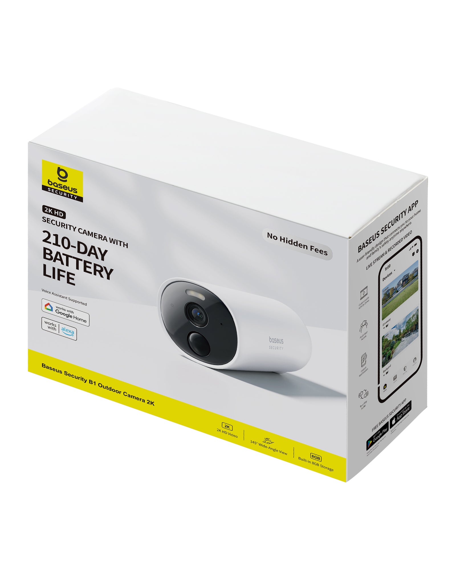Venkovní kamera Baseus Security B1 2K bílá
