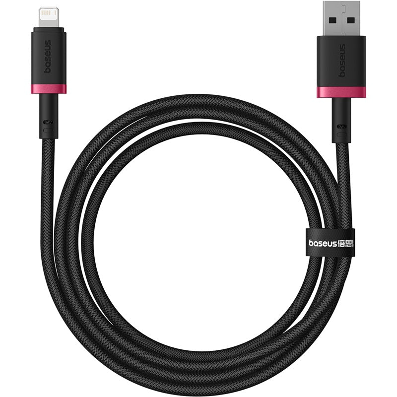 Kabel Baseus Dura USB/Lightning 1m 2,4A červeno černý