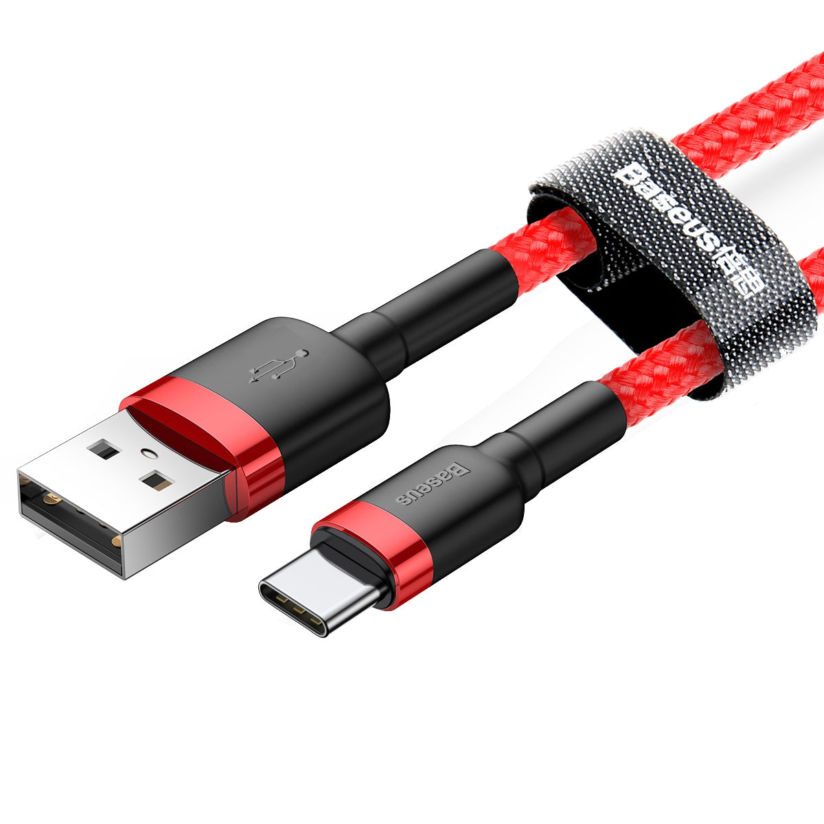 Kabel Baseus Cafule USB/USB-C 2m 2A červený