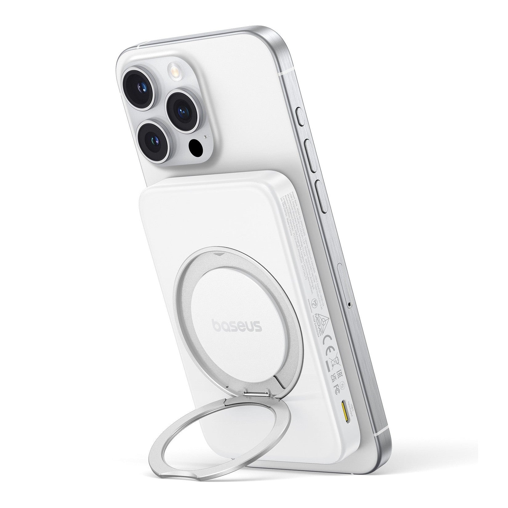 Bezdrátová powerbanka Baseus PicoGo Qi2 5000mAh, 20W bílá