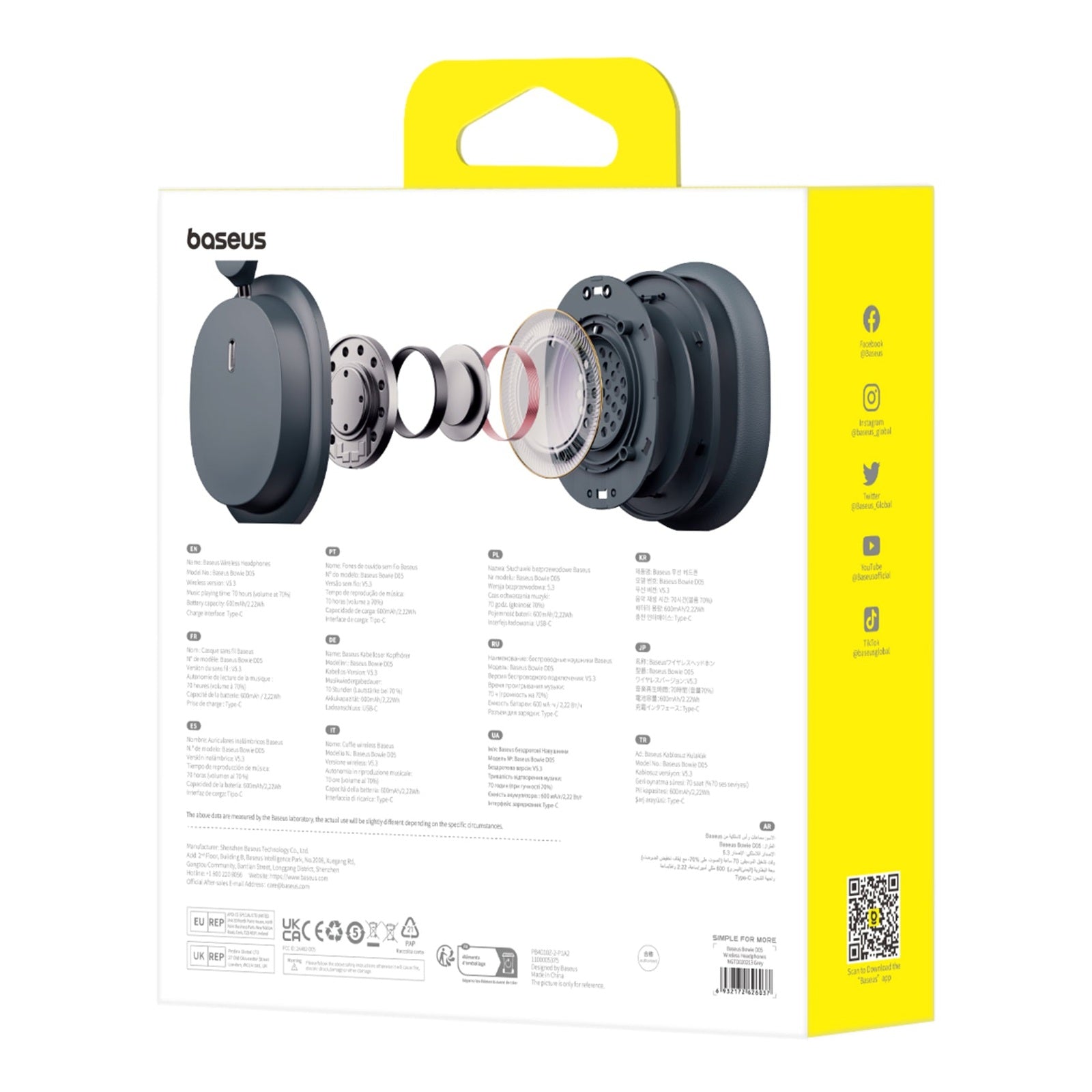 Bluetooth sluchátka Baseus Bowie D05 černá