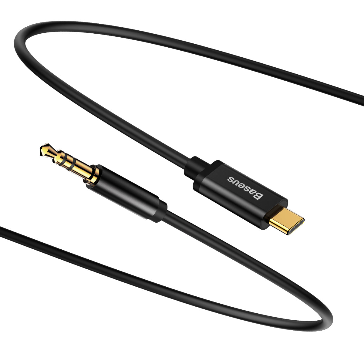 Audio kabel Baseus Yiven z USB-C s 3,5mm jack černým