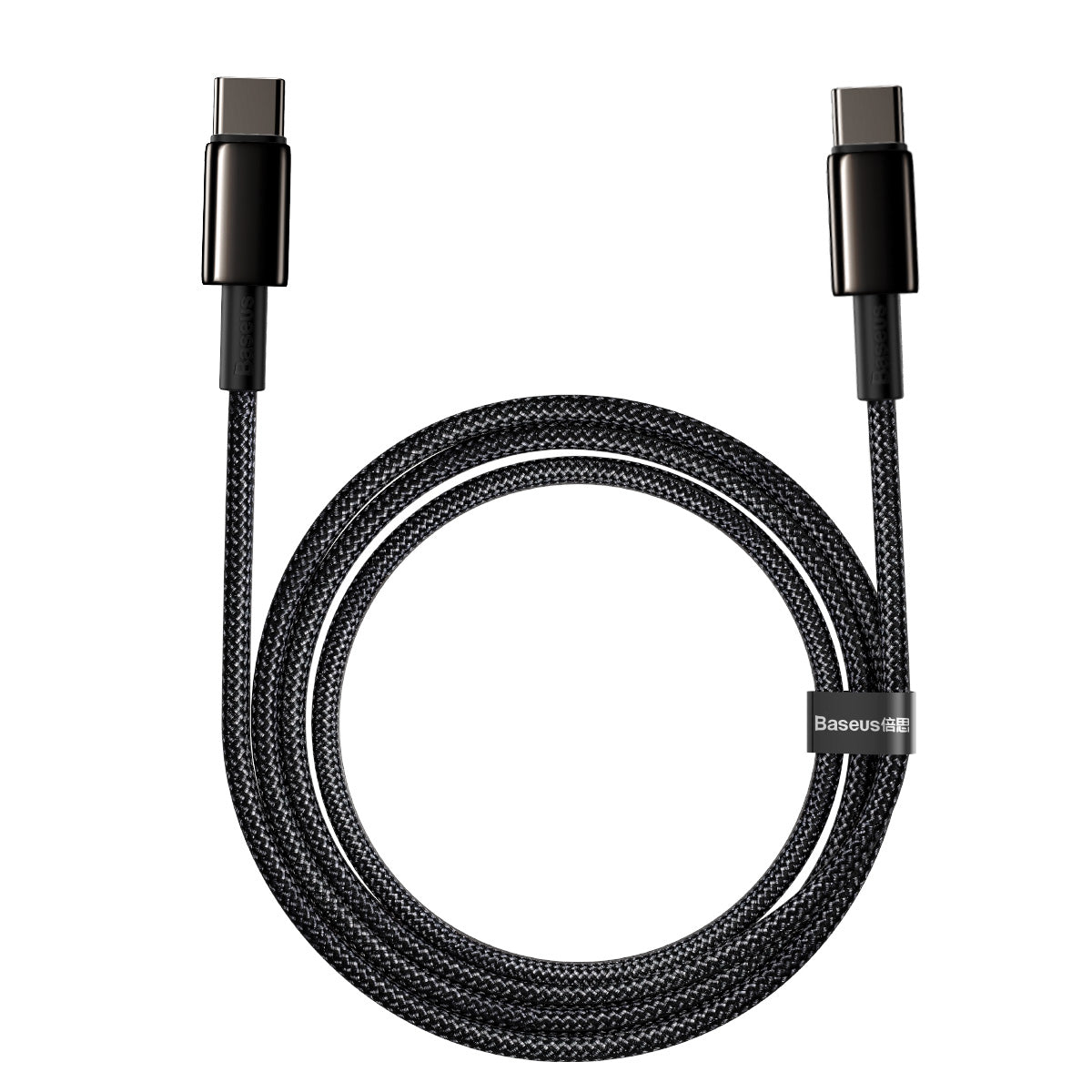 Kabel Baseus Tungsten Gold USB-C/USB-C 2m 100W černý