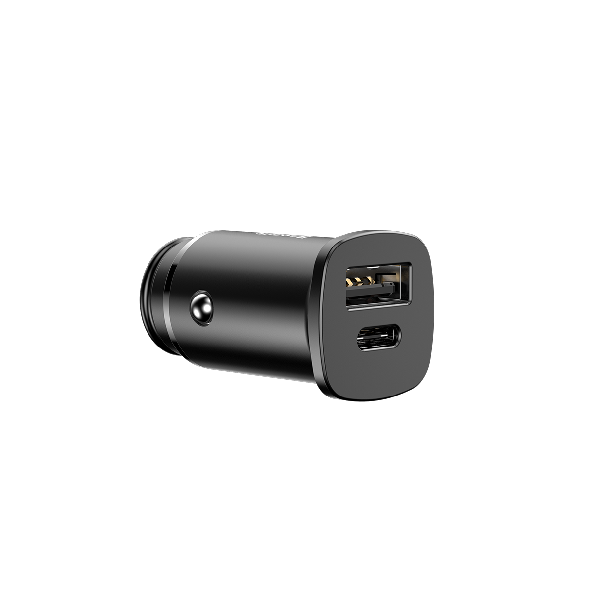 Nabíječka do auta Baseus 30W 1x USB,1x USB-C černá
