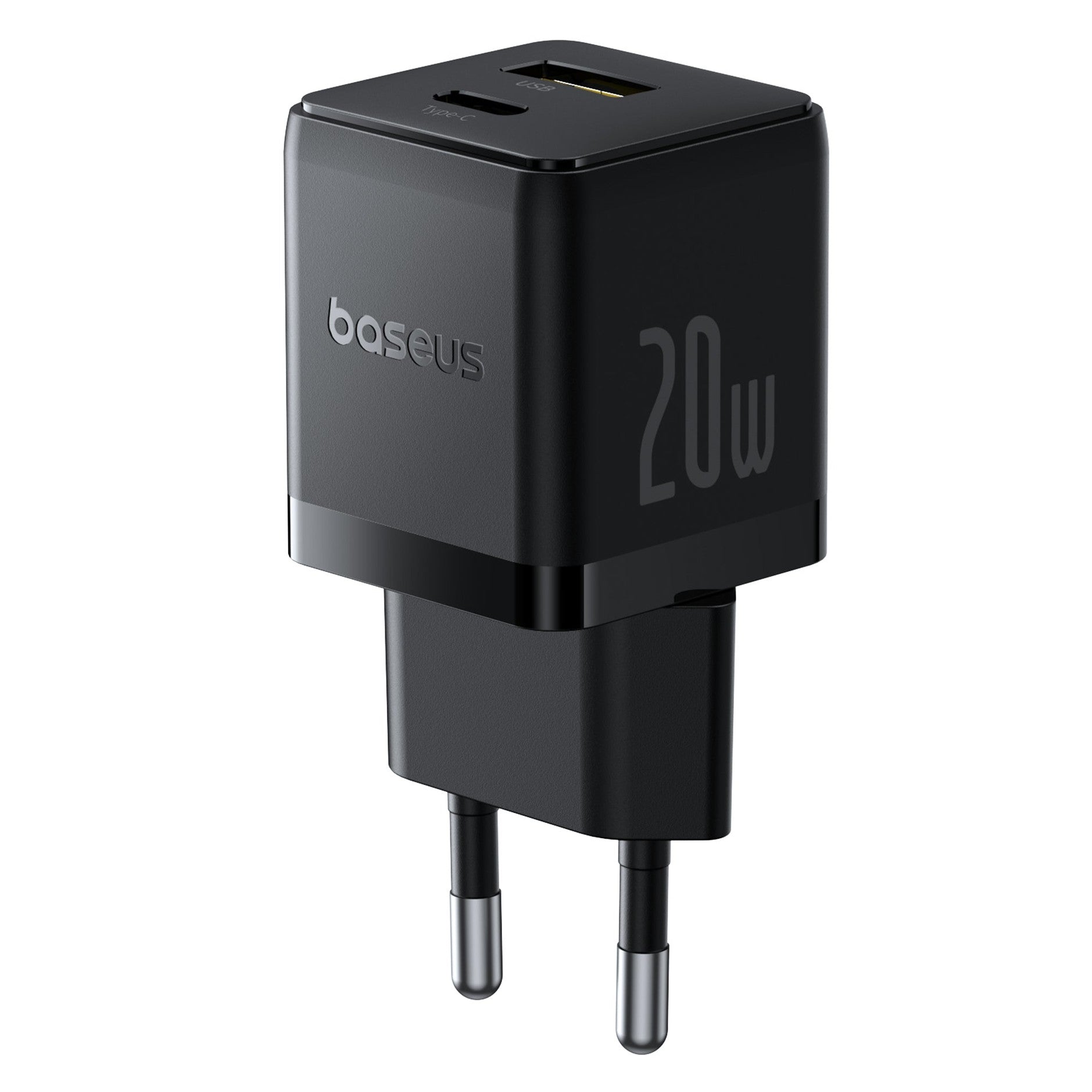 Nabíječka do sítě Baseus Palm 20W, 1xUSB, 1xUSB-C černá