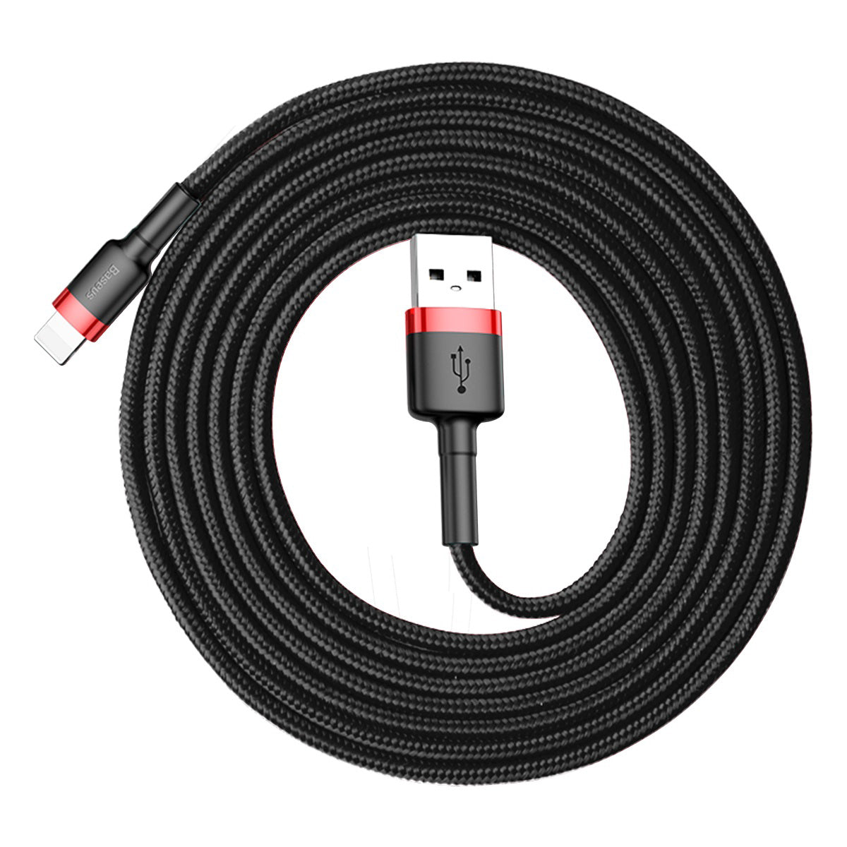 Kabel Baseus Cafule USB/Lightning 2m 1,5A červeno-černý