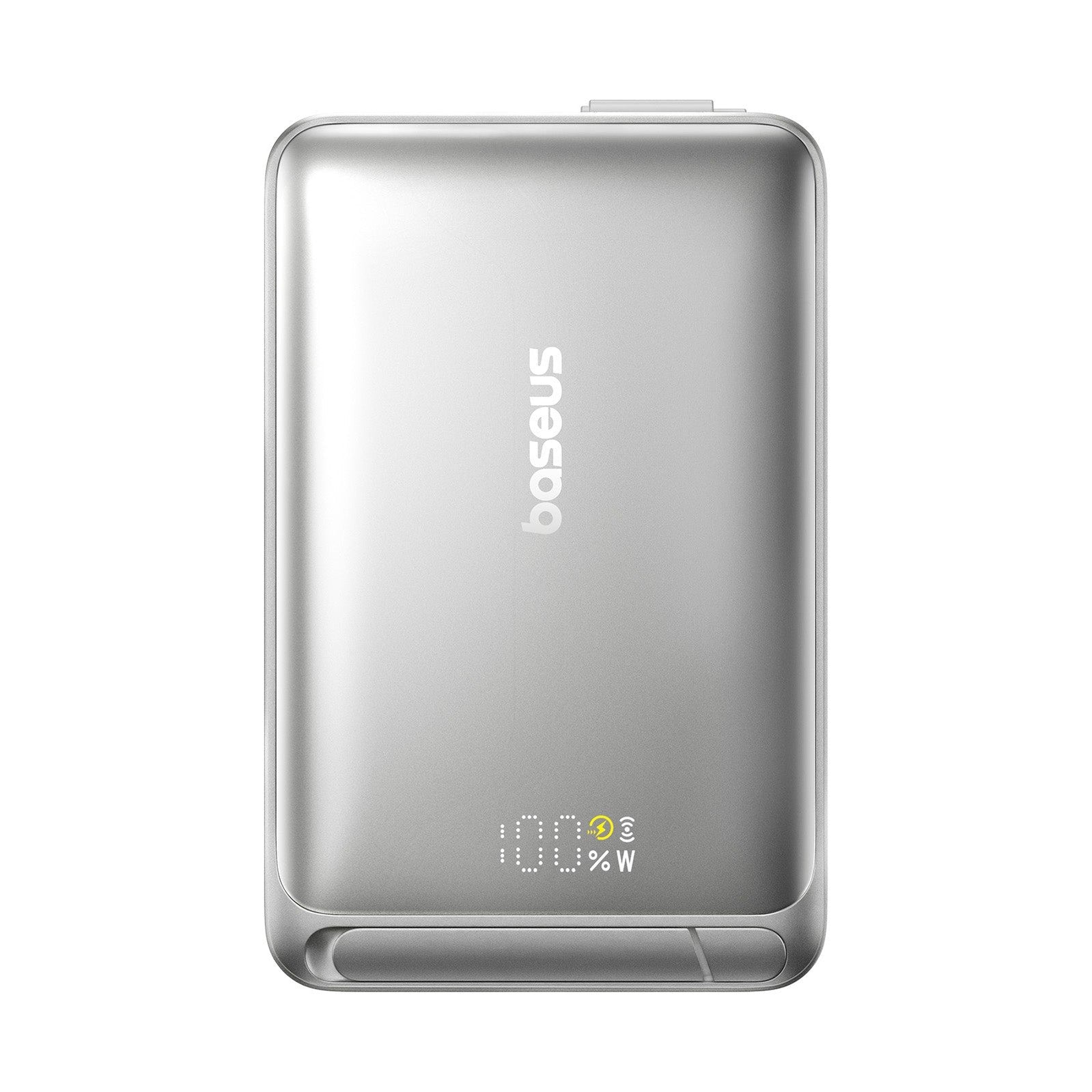 Powerbanka Baseus Nomos Qi2 10000mAh, 45W, s kabelem USB-C šedá