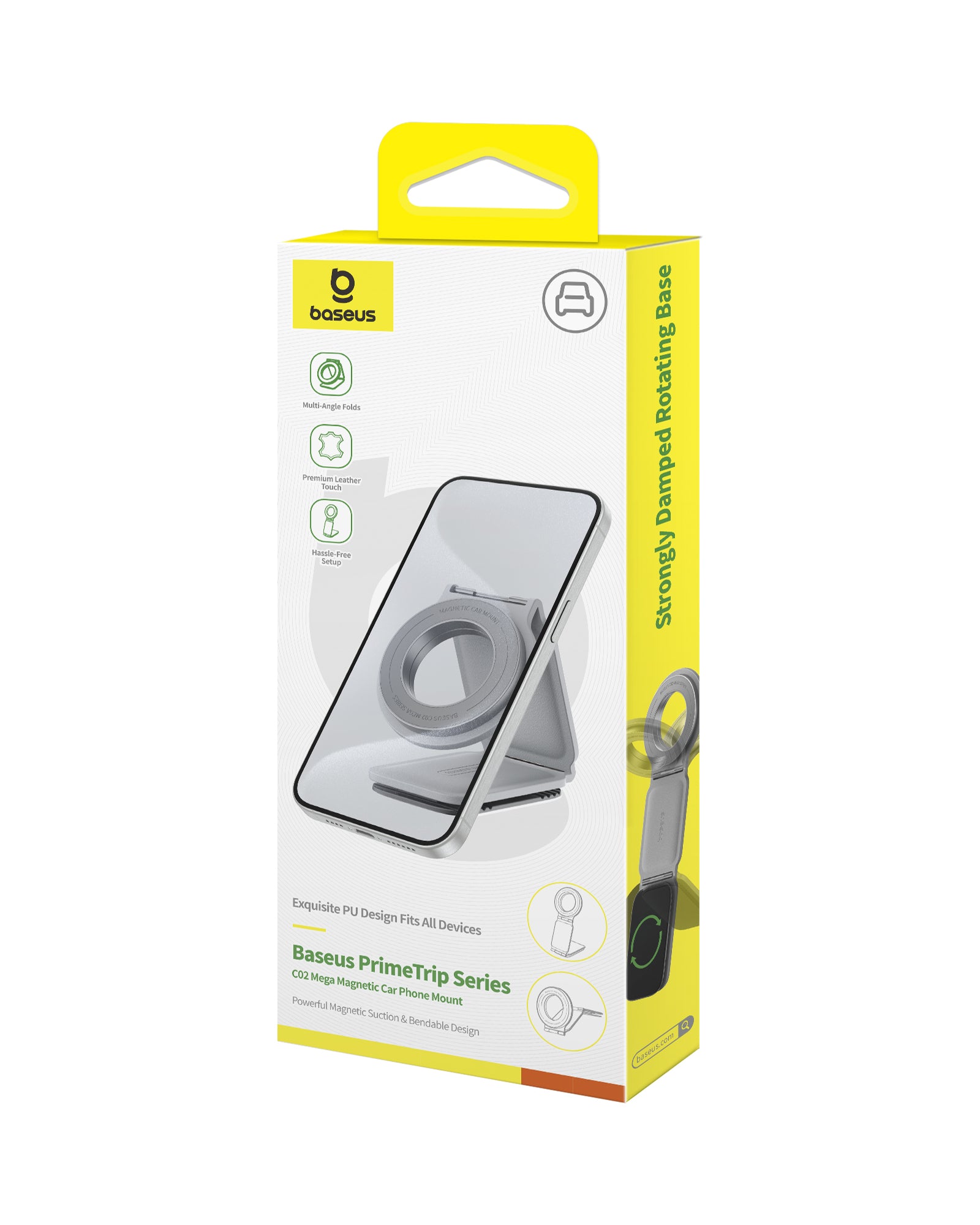 Držák do auta s magnetem Baseus C02 Prime Trip na palubní desku šedý