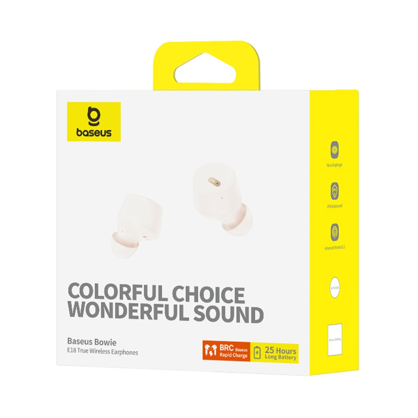 Bluetooth sluchátka Baseus Bowie E18 bílá