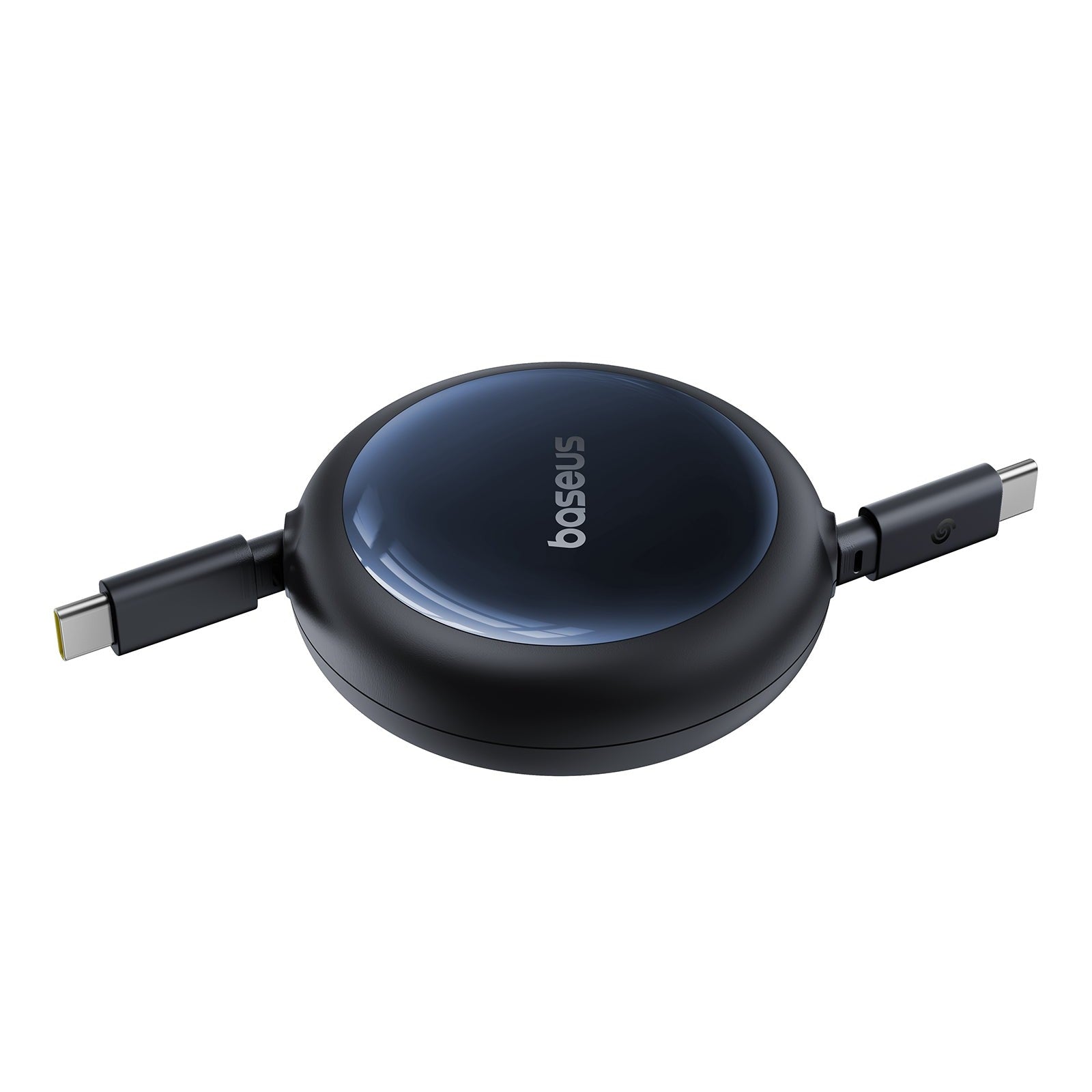 Navíjecí kabel Baseus Nomos USB-C/USB-C 1,5m 100W černý