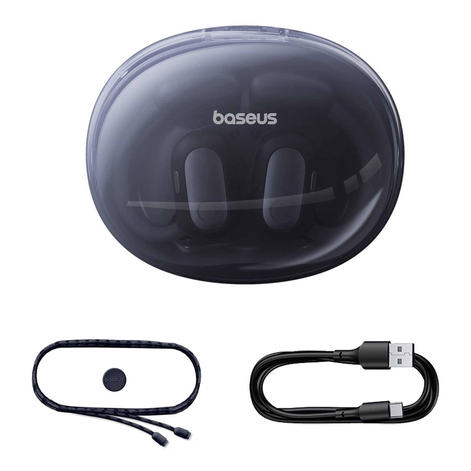 Bluetooth sluchátka Baseus Eli Sport 1 Open-Ear TWS Cosmic Black