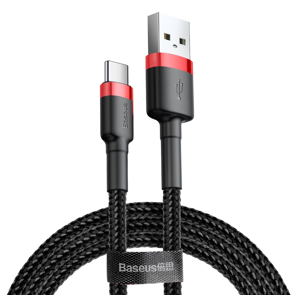 Kabel Baseus Cafule USB/USB-C 2m 2A červeno-černý