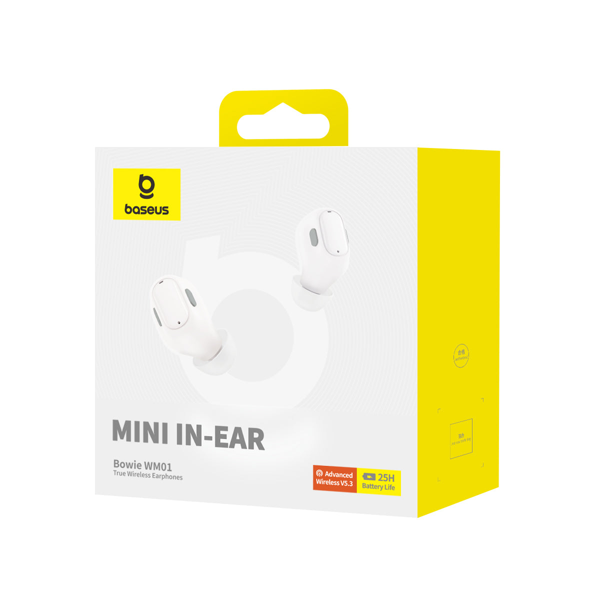 Bluetooth sluchátka Baseus Bowie WM01 bílá