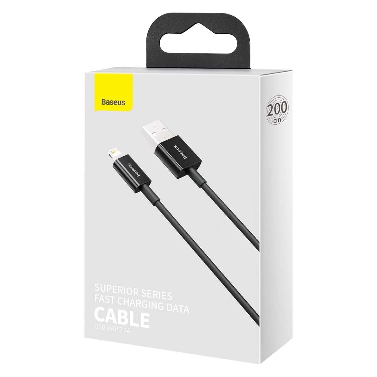 Kabel Baseus Superior USB/Lightning 2m 2,4A černý
