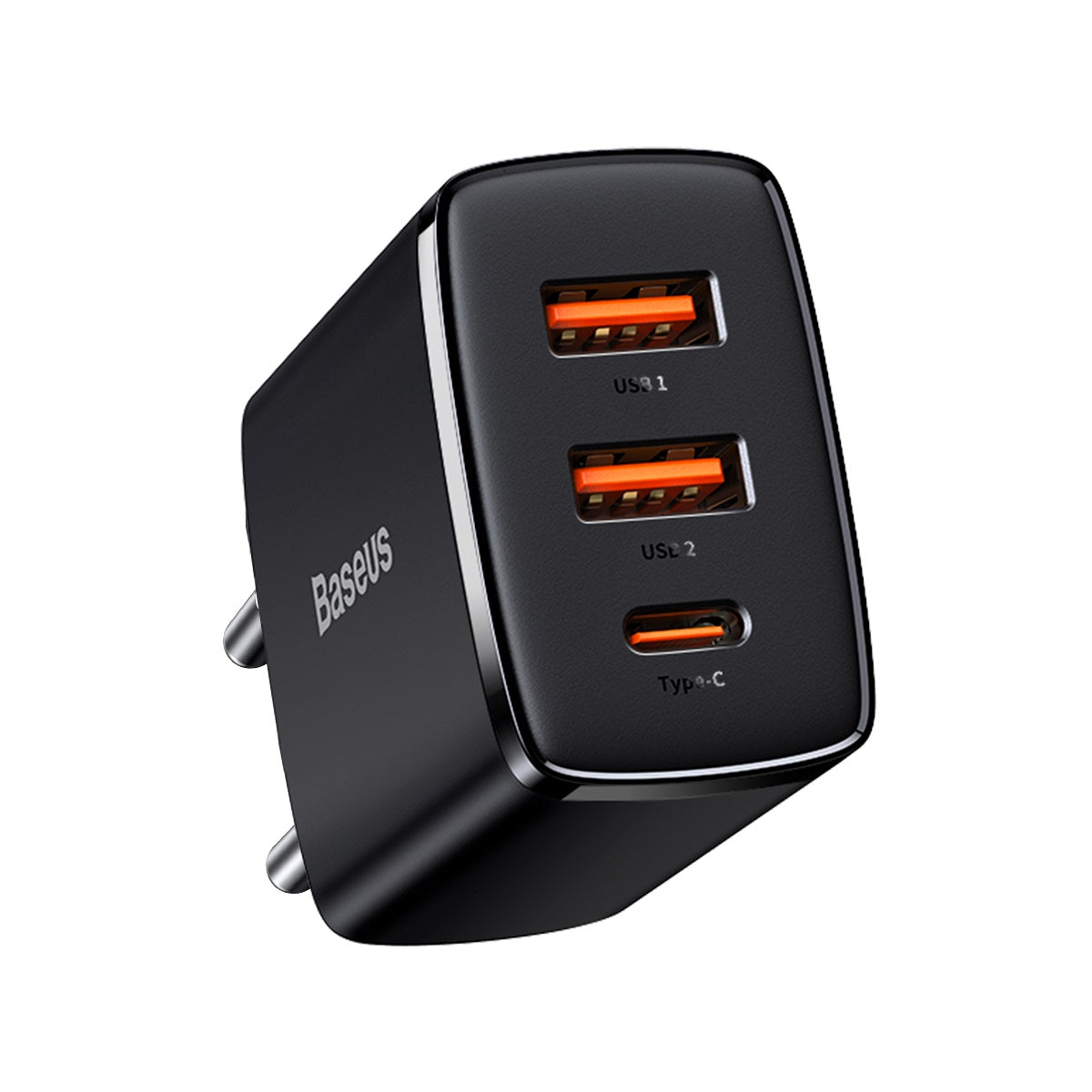 Nabíječka do sítě Baseus Compact 30W, 2xUSB, 1xUSB-C černá