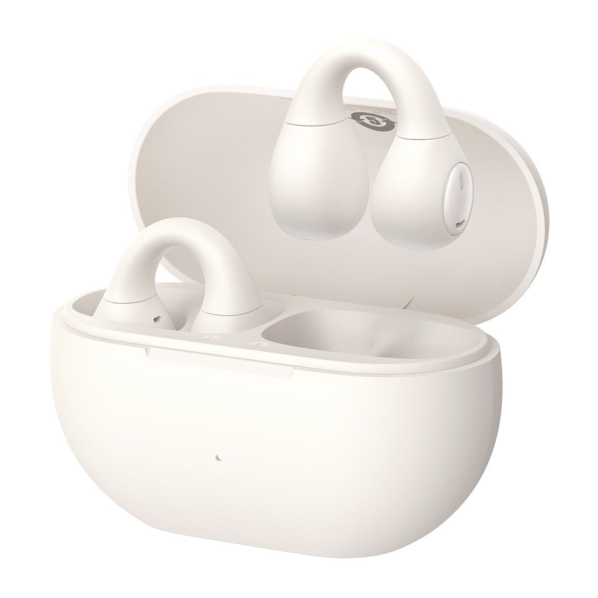 Bluetooth sluchátka Baseus Bass 15 Clip Open Ear bílá