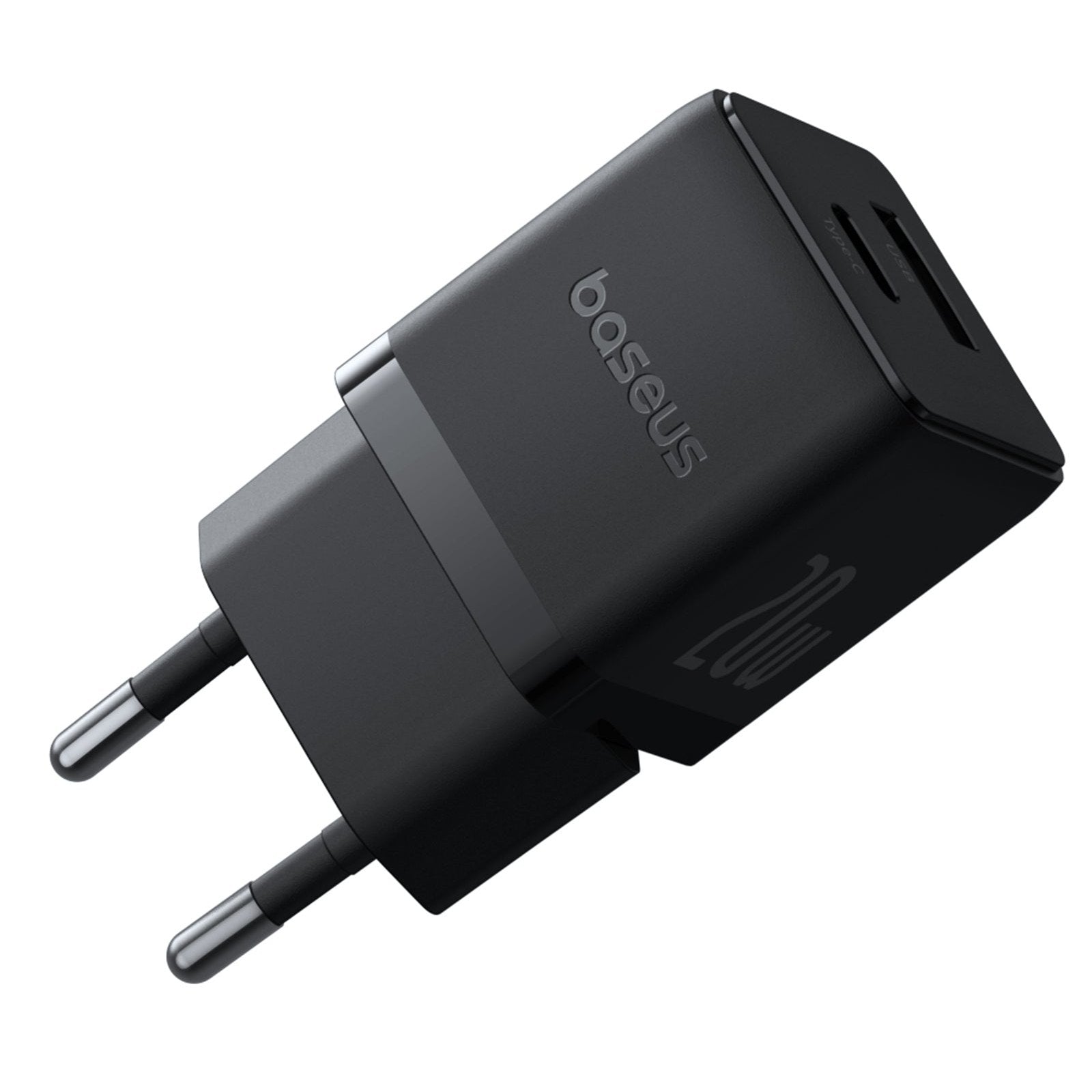 Nabíječka do sítě Baseus Palm 20W, 1xUSB, 1xUSB-C černá
