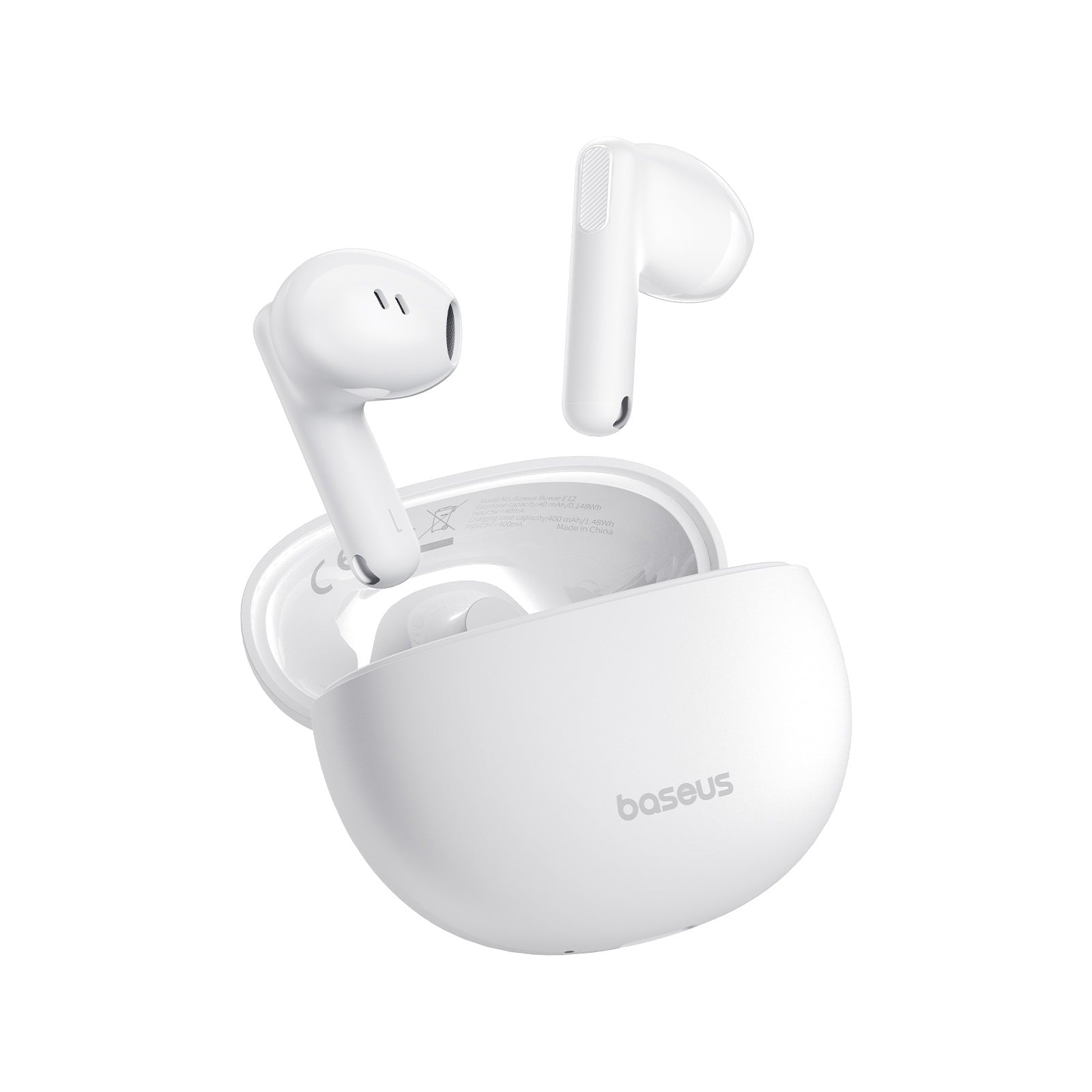 Bluetooth sluchátka Baseus Bowie E12 bílá