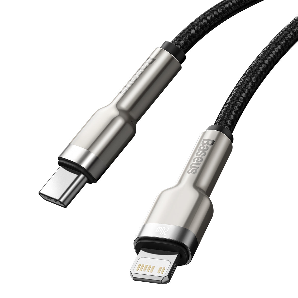 Kabel Baseus Cafule USB-C/Lightning 1m 20W černý